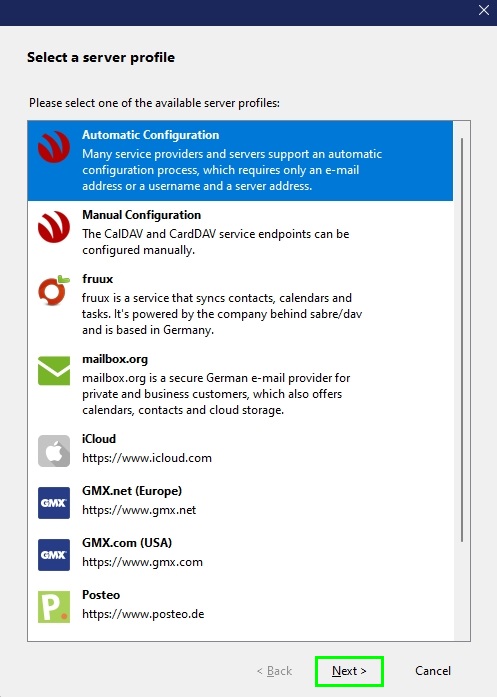 synchroniser les contacts et les événements du calendrier de mailfence avec thunderbird en utilisant calDAV et cardDAV